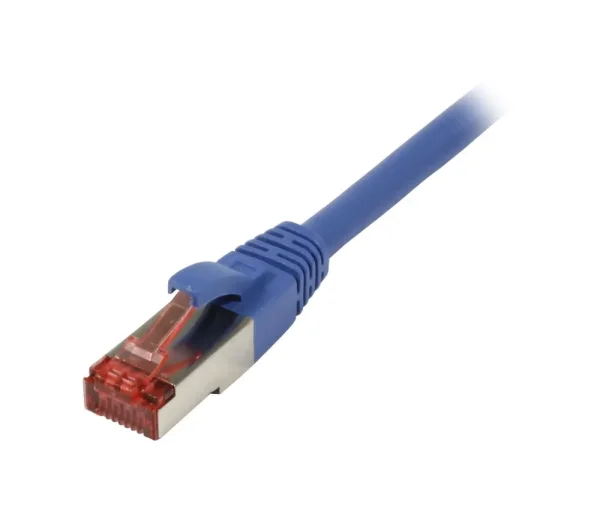 Patchkabel RJ45, CAT6 250Mhz, 0.15m blau, S-STP(S/FTP), TPE/LSZH(Superflex), Synergy 21,