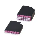 Telegärtner Baugruppenträger, HD3, zbh. FanOut-Modul 0,5HE 6xLC D MM türkis OM3