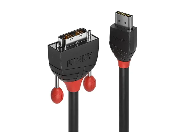 LINDY 10m HDMI/DVI-D Kabel Black Line