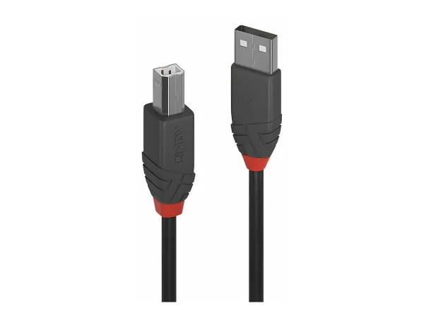 LINDY 7,5m USB 2.0 Typ A/B Kabel Anthra