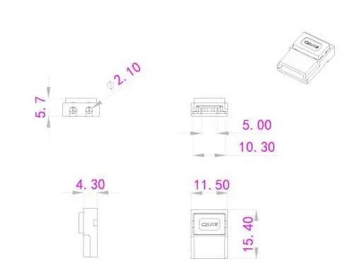 Synergy 21 LED FLEX Strip zub. Easy Connect MINI Strip to Wire 10mm
