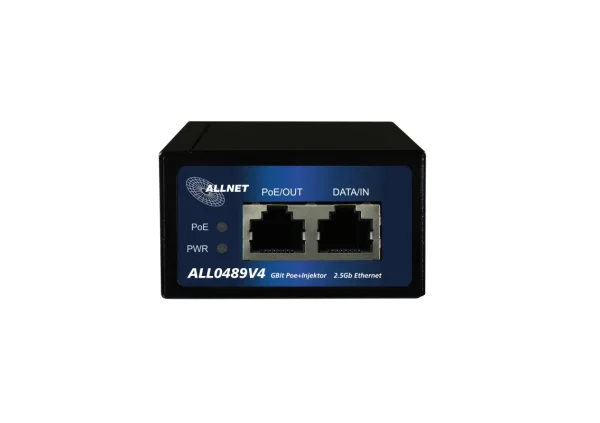 ALLNET PoE Injektor Gigabit / PoE & PoE+ (15,4W/30W)/ 2,5 Gbit/ Metallgehäuse / " ALL0489v4"