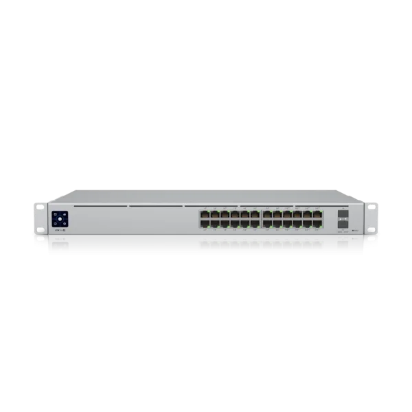 Ubiquiti Switch full managed Layer3 26 Port • 24x GbE • PoE Budget 400W • 8x PoE bt • 16x PoE at • 2x SFP+ • 19" • UniFi • USW-Pro-24-POE