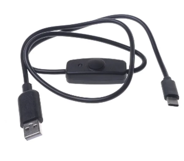 Rock Pi zbh. USB-A auf USB-C Strom-/Datenkabel mit Schalter