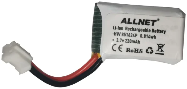 ALLNET Mini Drohne zbh. Zusatzakku Batterie 3,7V 220mAh Li-ion