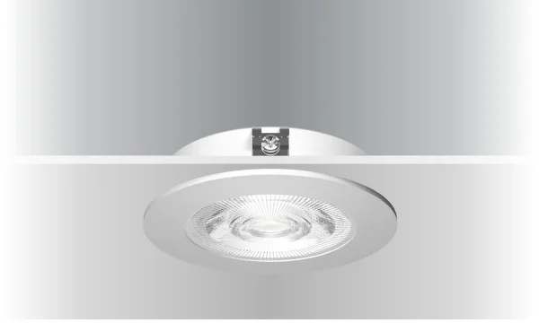 Synergy 21 LED Deckeneinbauspot Helios schwarz, rund, warmweiß