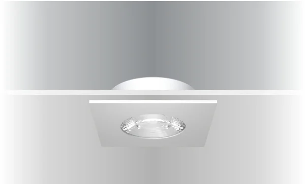 Synergy 21 LED Deckeneinbauspot Helios weiß, quadratisch, warmweiß