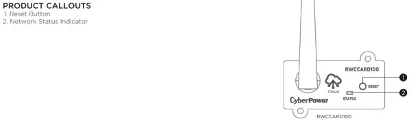 CyberPower USV, zbh. Wireless-Cloud-Netzwerkkarte für OR/PR/OL/OLS Modelle