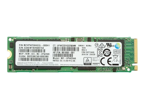 HP ZTrboDrv 256GB SED Z8G4 TLC SSDModule