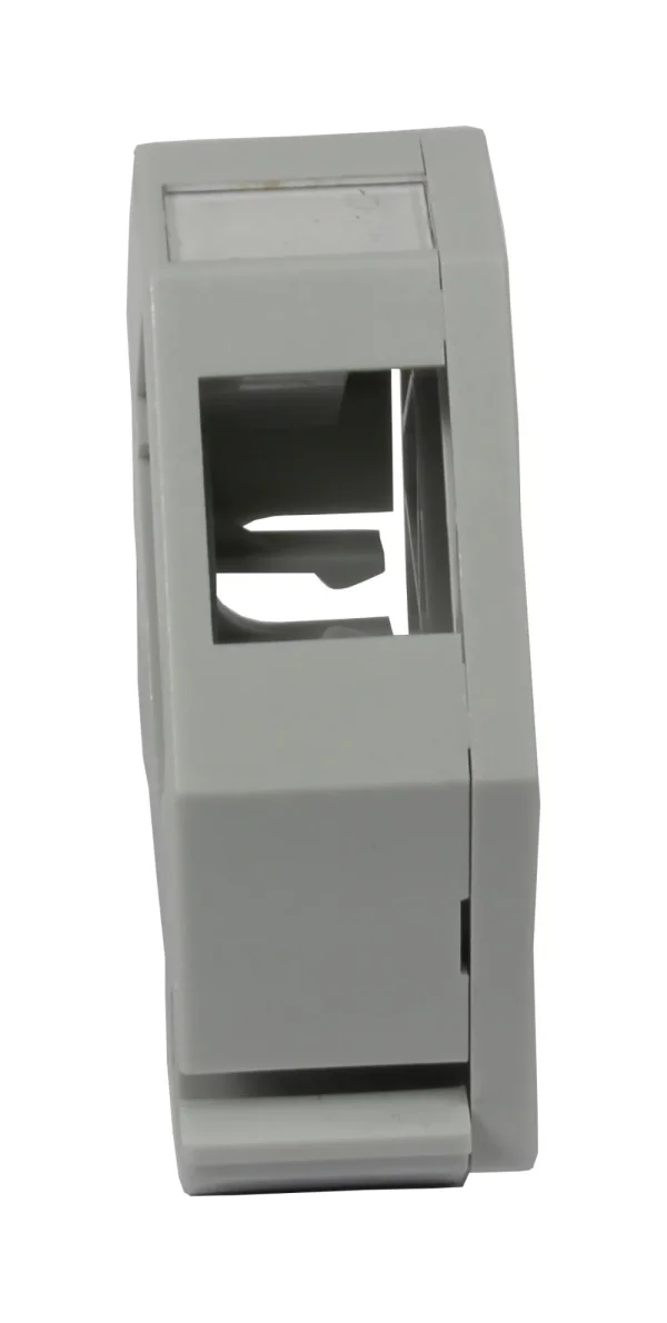 Dosen TP, DIN-Rail(Hutschiene), CAT6A, 1-fach, Keystone Modul Slim-line/Short 3P, ABS, Synergy 21,