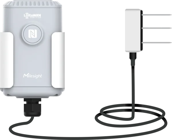 Milesight IoT Soil Moisture Temperature and Electrical Conductivity Sensor, EM500-SMTC-868M-MEC20 LoRaWAN / Moisture / Temp. / Electrical Conductivity / IP67