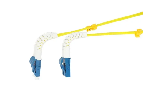 LWL-2-Faser-Patchk. 5mtr.LC-LC, 9/125um, OS2, AD=2mm, flexible Knickschutztülle, G657.A2, Synergy 21