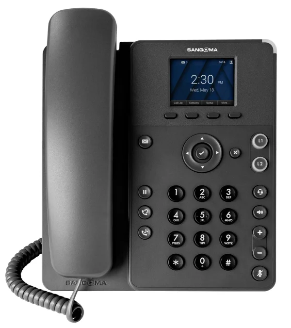 Sangoma Phone, P310, 2-Line SIP with HD Voice, 2.4 Inch Color Display **packed in cartons of Quantity 10. Pallets contain 16 cartons, totaling 160 telephones per pallet.