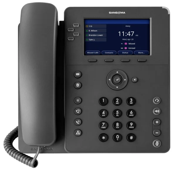 Sangoma Sangoma P320, 4-Line, HD Voice, Gigabit Ethernet, 1 x USB, 4.3" IPS Color Display **packed in cartons of Quantity 6. Pallets contain 24 cartons, totaling 144 telephones per pallet.