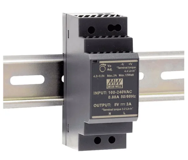 ALLNET Ersatznetzteil - 5V / 3A 15W MEANWELL Hutschiene