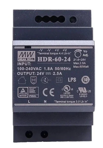 ALLNET Ersatznetzteil - 5V / 6A 60W MEANWELL Hutschiene