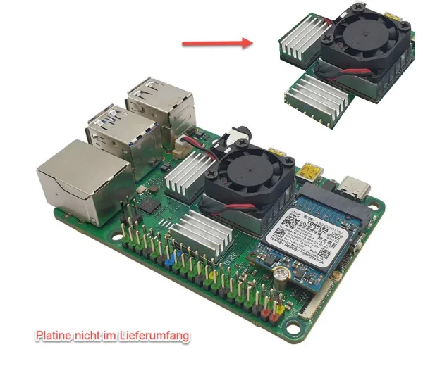 Rock 4 C+ zbh. Heatsink Set