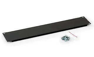 Triton 19" zbh. Blindplatte, 2HE, Lichtgrau,