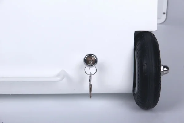 ALLNET Standdisplay 43 Zoll Outdoor Kundenstopper mit Akku OHNE TOUCH mit Laufrollen, 1500Nits, Android, Farbe schwarz