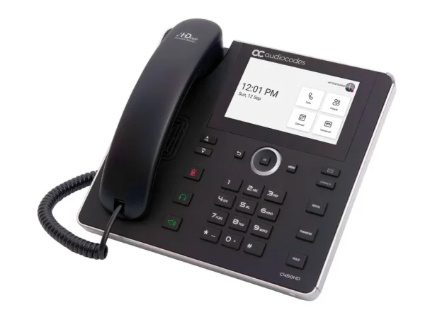 AudioCodes IPC450HD IP-Phone PoE GbE with integrated BT, Dual Band Wi-Fi and an external power supply black