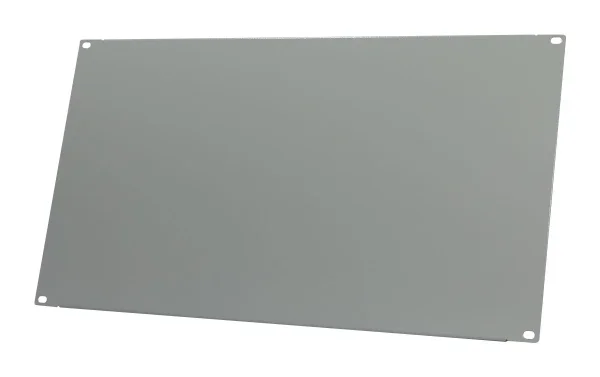 ALLNET 19" zbh. Blindplatte, 6HE, Lichtgrau,