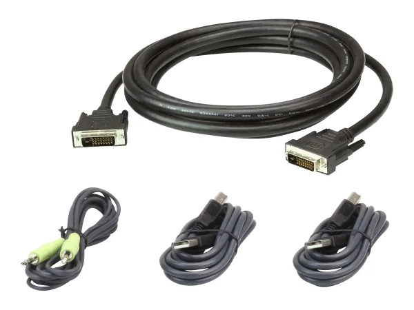 ATEN 2L-7D03UDX4 USB DVI-D Dual Kabl Set