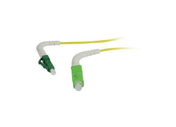 LWL-1-Faser-Patchk. 15mtr.LC(APC)-SC(APC), 9/125u, OS2, G657.A2, AD=2mm, flexible Knickschutztülle,