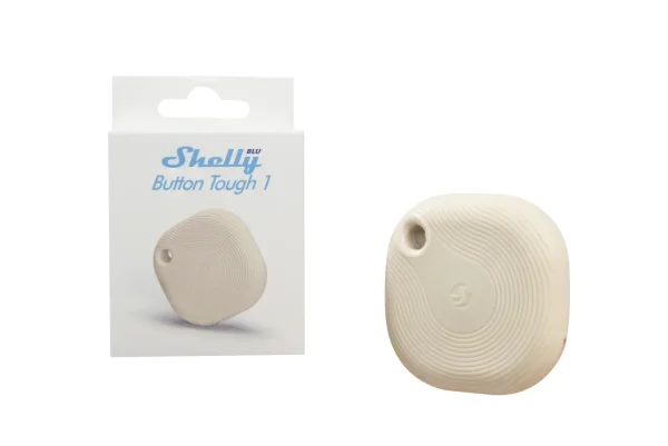 Shelly · Plug & Play · " Blu Button Tough Ivory" · Schalter & Dimmer · Bluetooth · Batterie · Hellbeige