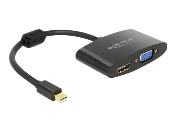 DELOCK Kabel mini DP >VGA / HDMI schwarz