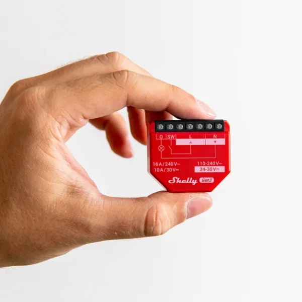 Shelly · Unterputz · "1PM Gen3" · Relais · max 16A · 1 Kanal · WLAN · BT