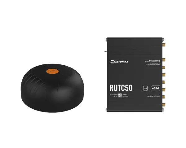 Teltonika · RUTC 50 5G Router & Poynting · A-MIMO-0004-V1-17 · Multifunktionsantenne BUNDLE