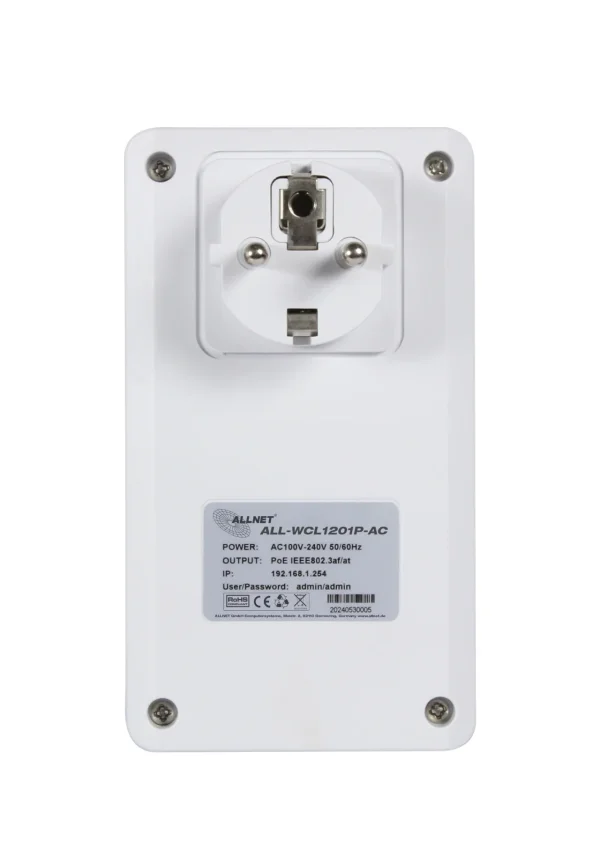 ALLNET Wireless Client mit PoE Out 2,4GHz (300Mbps) und 5GHz (867bps) AC ALL-WCL1201P-AC