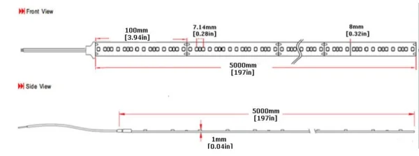 Synergy 21 LED Flex Strip 2835 - 130 NW DC48V 240W IP20 ULS 50M