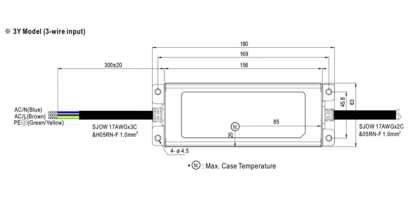 MEANWELL Netzteil - 24V 75W IP67 DALI