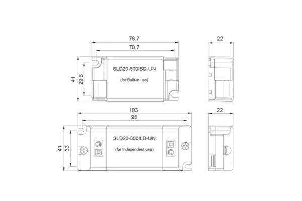 Synergy 21 LED Deckeneinbauspot Helios Netzteil DALI DIM SELF