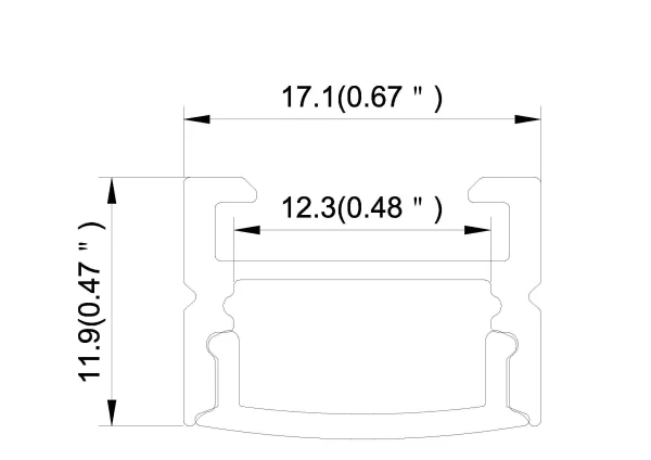 Synergy 21 LED U-Profil 200cm, ALU144 W