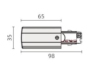 Powergear 3PH EINSPEISER, RECHTS, Weiß, Aufbau