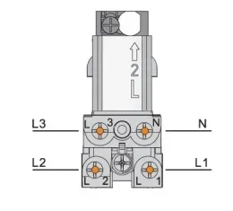 Powergear 3PH EINSPEISER, RECHTS, Schwarz, Aufbau