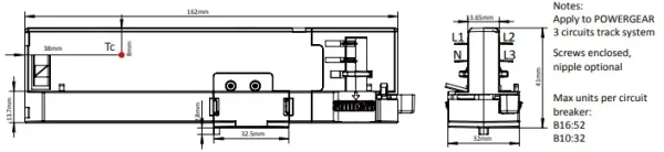 Powergear 3PH ULTIMATIVER ADAPTER 525-900mA 36W (EINSTELLBARER DIP-SCHALTER), Schwarz