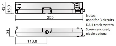 Powergear 3PH ULTIMATIVER ADAPTER DALI-2 300-1050mA 40W (EINSTELLBARER DIP-SCHALTER), Weiß