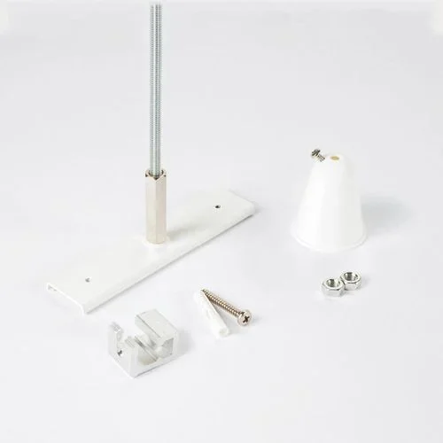 Powergear 48V 1 VERSTÄRKUNG FÜR DIE DECKENMONTAGE MIT STANGE, Schwarz, 1 meter