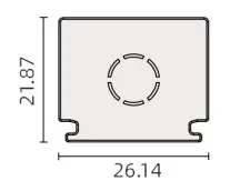 Powergear 48V ENDKAPPE, Weiß