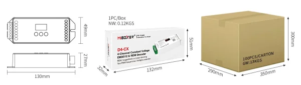 Synergy 21 LED DMX 4-Kanal LED Controller *Milight/Miboxer*