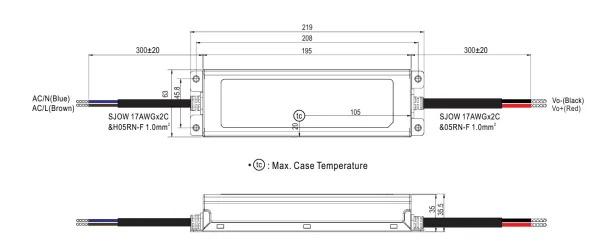 MEANWELL Netzteil - 24V 150W IP67