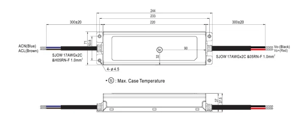 MEANWELL Netzteil - 24V 200W IP67
