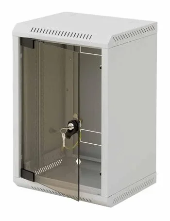 Triton 10" Wandgehäuse, 9HE, 1-teilig, Lichtgrau,