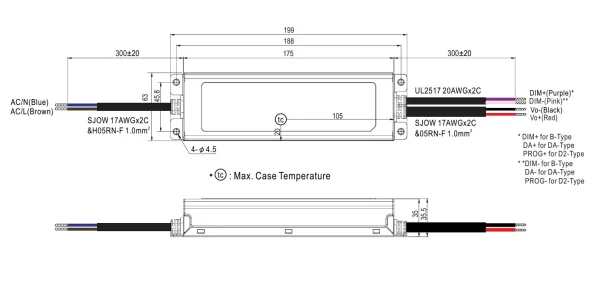 MEANWELL Netzteil - 48V 100W IP67 DALI