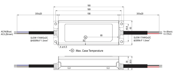 MEANWELL Netzteil - 48V 75W IP67