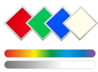 Synergy 21 LED light panel 300*300 RGB-WW (RGB-CCT) 24V V3 silber