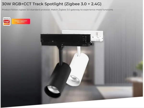 Synergy 21 LED Track Spotlight 30W RGB-WW (RGB-CCT) Zigbee 3.0 + 2.4G weiß*Milight/Miboxer*